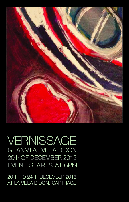 Ghanmi @ Villa Didon Carthage, 6PM, 20TH DECEMBER 2013